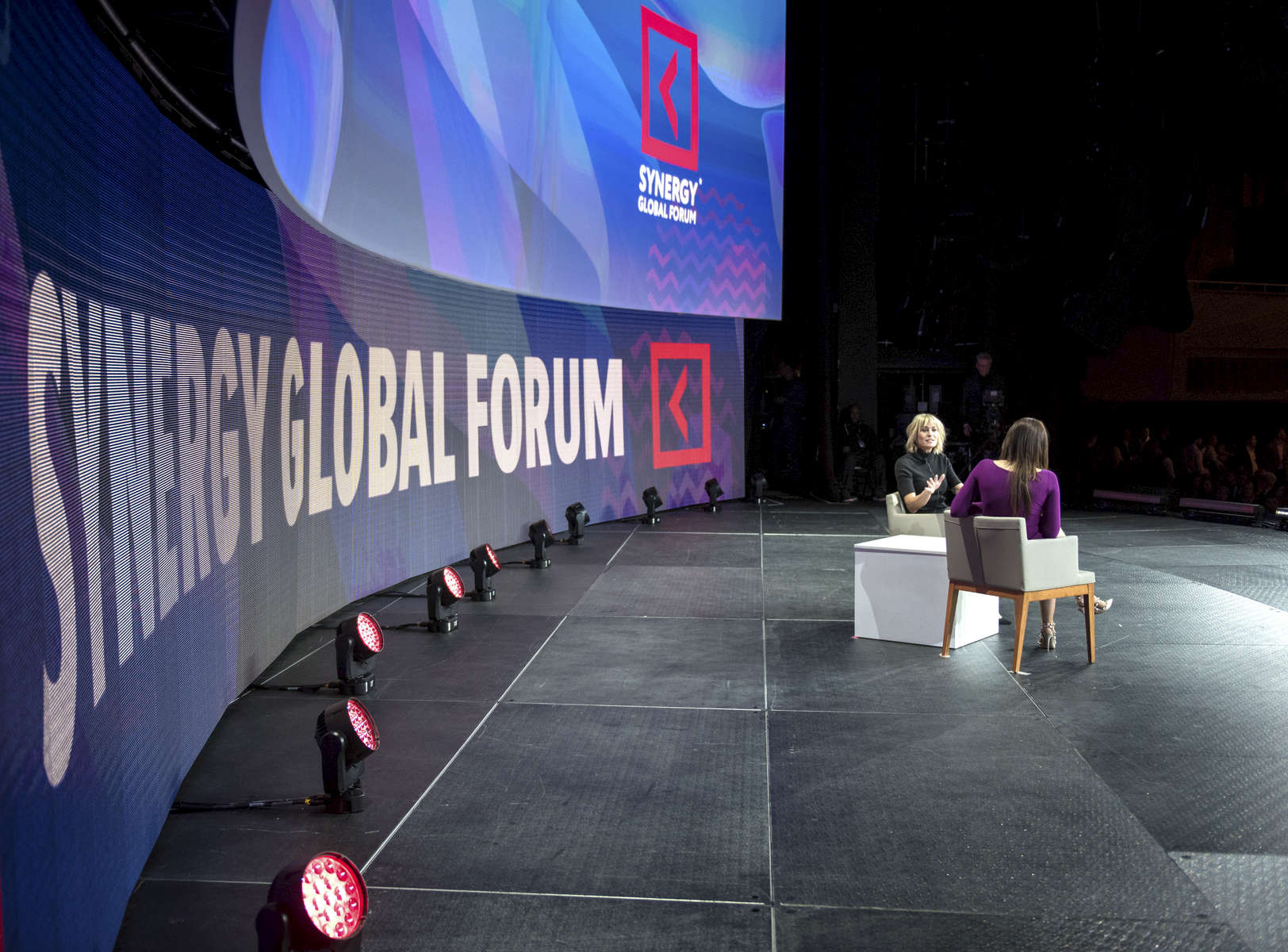 Robin Wright  is speaking at the Synergy Global Forum NY at The Theater at Madison Square Garden October 28, 2017. Photo by Ron Wyatt Photography