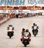 Photographing the finish line photographers at the Tour of Missouri.