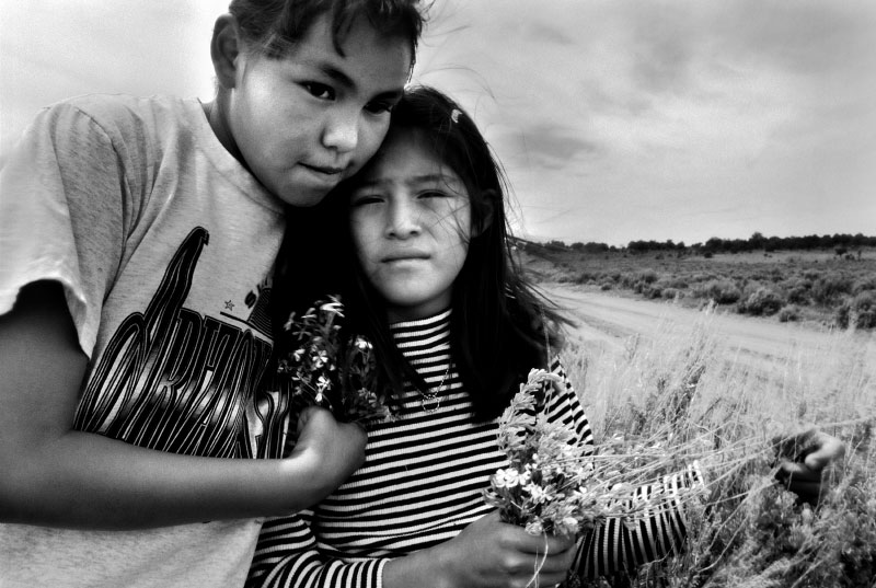 collecting flowers for their grandmothers