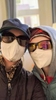 Mirande and Sierra Sullivan in their face masks.
