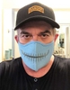 Rolando Gomez in his face mask.