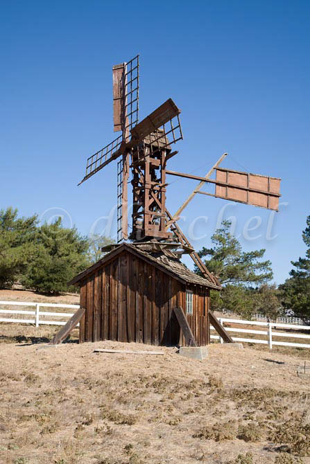An old time windmill located on a farm in the Santa Ynez Valley of California. To purchase this image, please go to my stock agency click here.