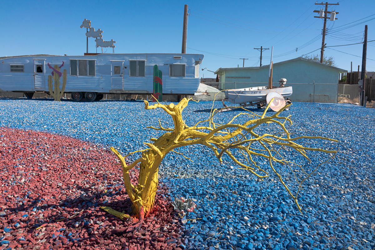 Lawn decoration, Bombay Beach, California