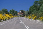 A typical roadside view on a Greek highway in the southern area of the country known as the Peloponnese. To purchase this image, please go to my stock agency click here.