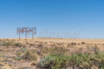 Empty bllboard in empty landscape near Holbrook, Arizona.