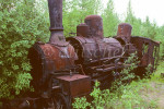 Locamotive that has been cut up to keep from being used at Stalin's {quote}Death Railway{quote} built on the permafrost in the northern region of Siberia near the town of Igarka. To purchase this image, please go to my stock agency click here.
