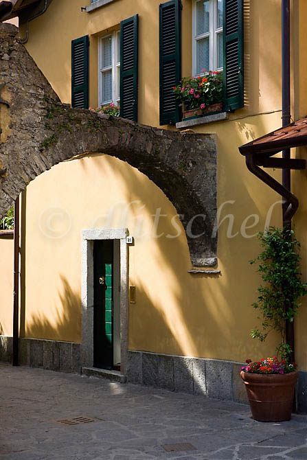 An archway in Varenna Italy connecting two buildings. To purchase this image, please go to my stock agency click here.