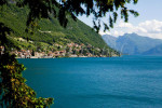 View from Varenna, Italy across Lake Como toward the village of Fiumelatte. To purchase this image, please go to my stock agency click here.