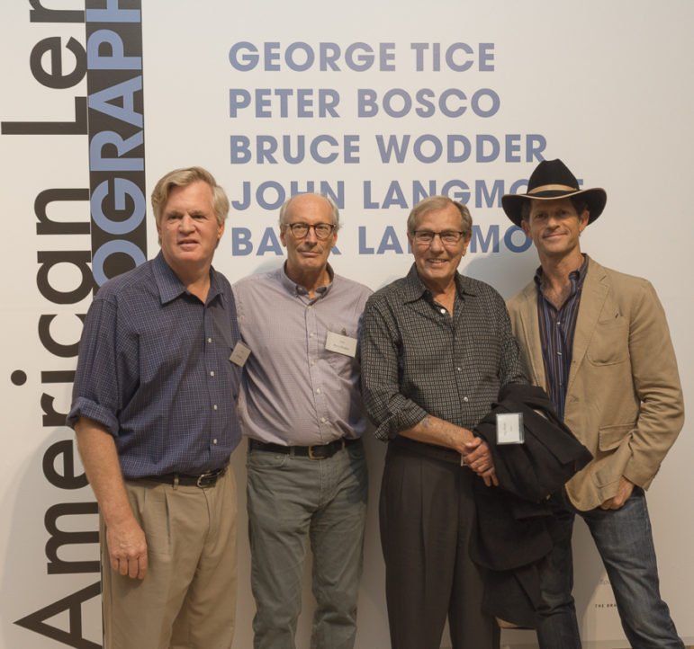 With Peter Bosco, Bruce Wodder and George Tice