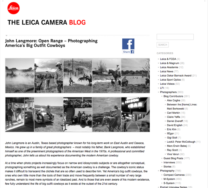 Read about {quote}Open Range{quote} on the Leica blog.