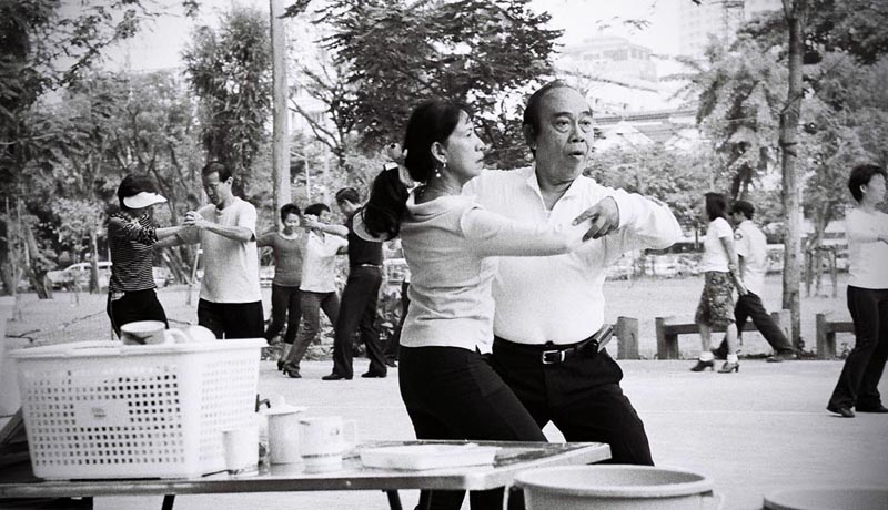 Ballroom dancing in Lumpini Park