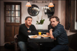 Yves Jadot (left) and Alberto Benenati in their new East Village Restaurant, La Maison du Croque Monsieur