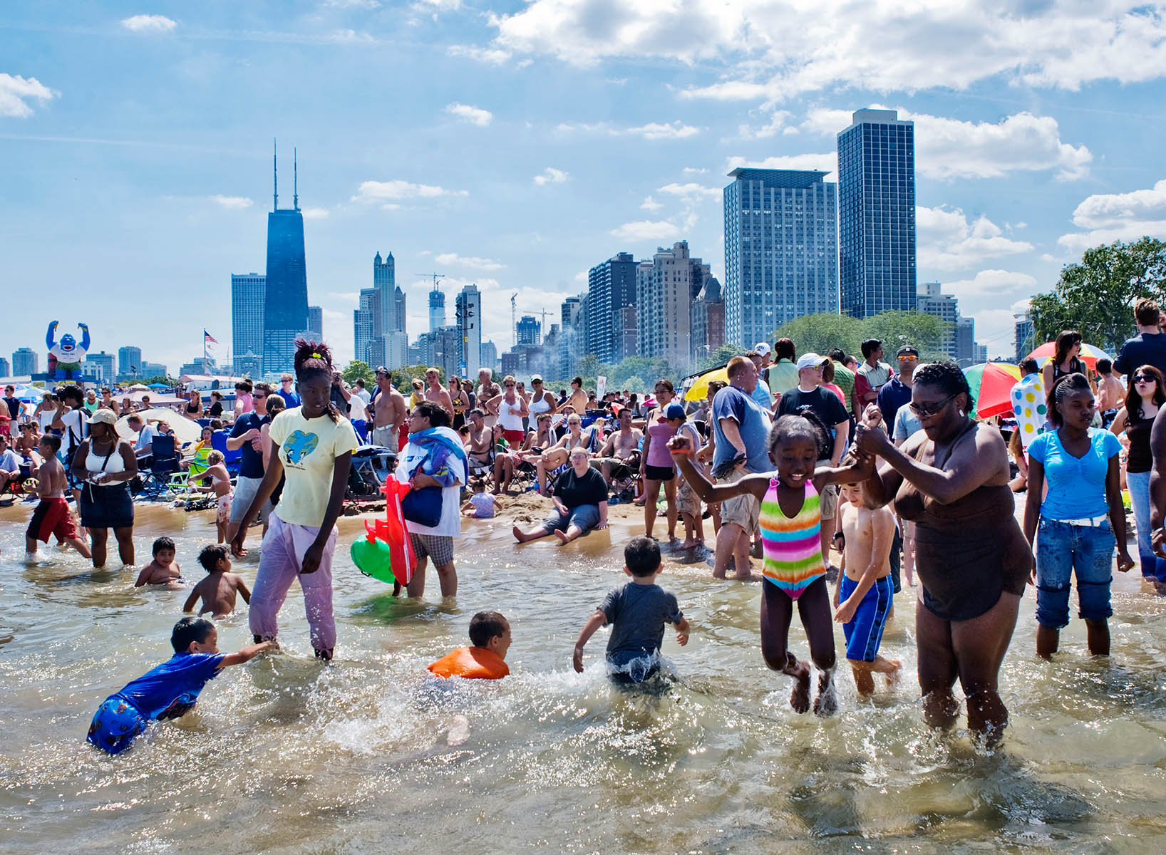 Swimming At Chicago North Side Beach