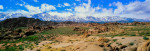 Spring snow on the southern Sierra Nevada as seen from the Alabama Hills.