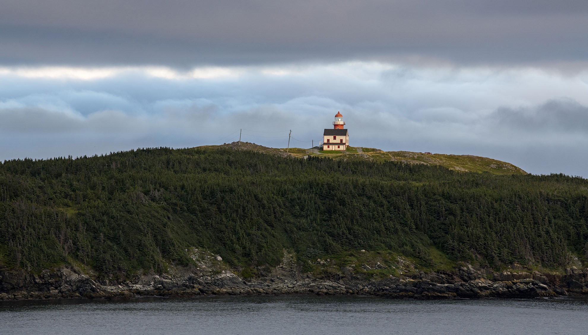 September 13, 2018; Ferryland Head Lighthouse on Avalon Peninsula of Ferryland, Newfoundland and Labrador, Canada.  (Photo by Barbara Johnston/University of Notre Dame)  