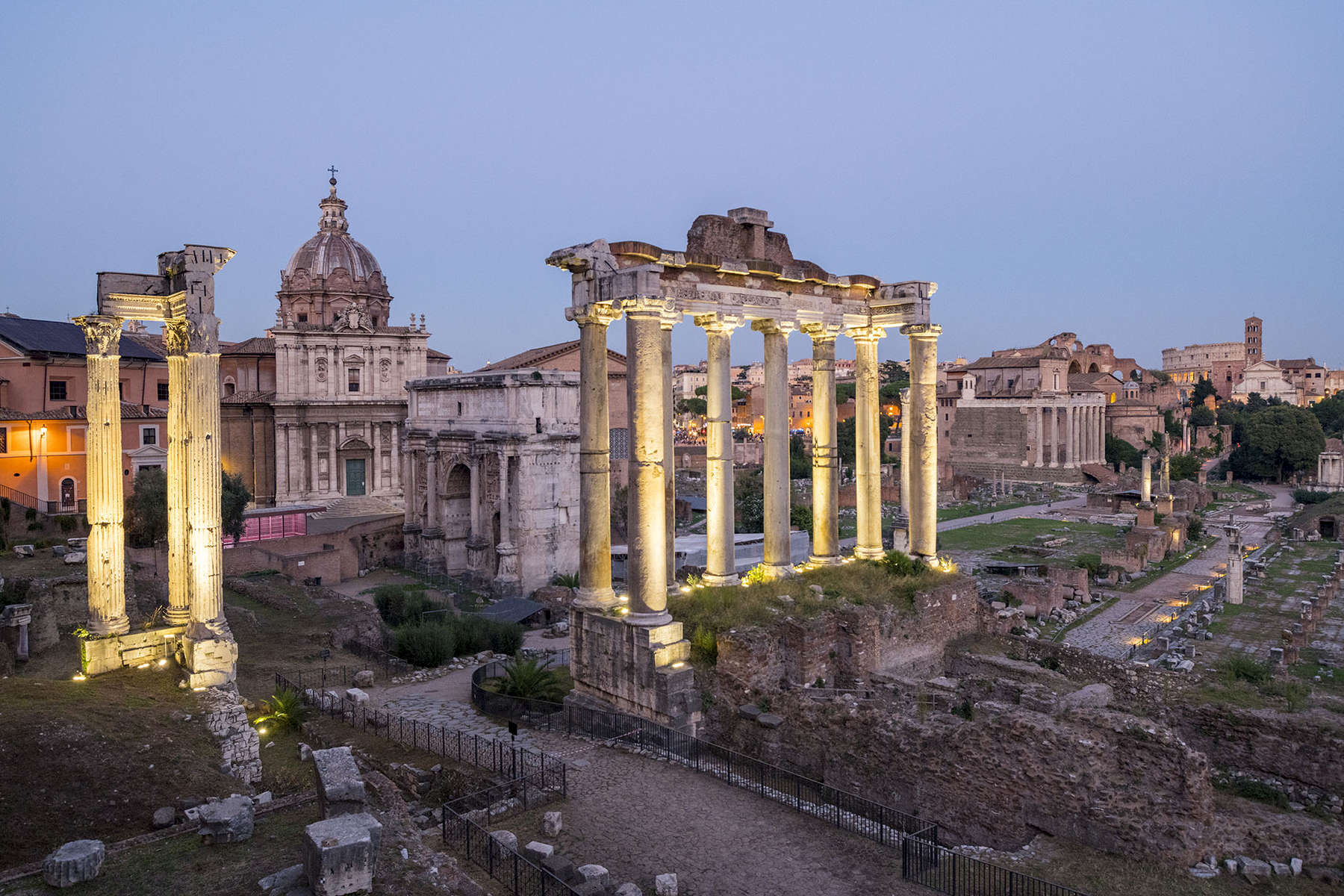 October 13, 2018; Roman Forum, Rome, Italy. (Photo by Barbara Johnston/University of Notre Dame)