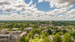 Cloud timelaspe at the University of Notre Dame.