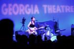Madeline Adams sings on stage as the first act to play during the reopening of the Georgia Theatre on Monday, August 1, 2011 in Athens, Ga. The Georgia Theatre burned down June 2009 after an electrical fire. The theatre was built in 1889 as a YMCA, served as several worship halls in the 60s before opening up as a concert venue in the 70s.