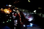 Michelle Park, 17, dressed as lighted clocks and took part in the 9 News Parade of Lights in Denver, Colo.  Photo by Matt McClain