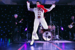 David King, 42, of Greencastle, PA performs at the Ocean City Elvis Festival which took place at the Clarion Resort Fontainebleau Hotel on Friday October 23, 2015 in Ocean City, MD. 