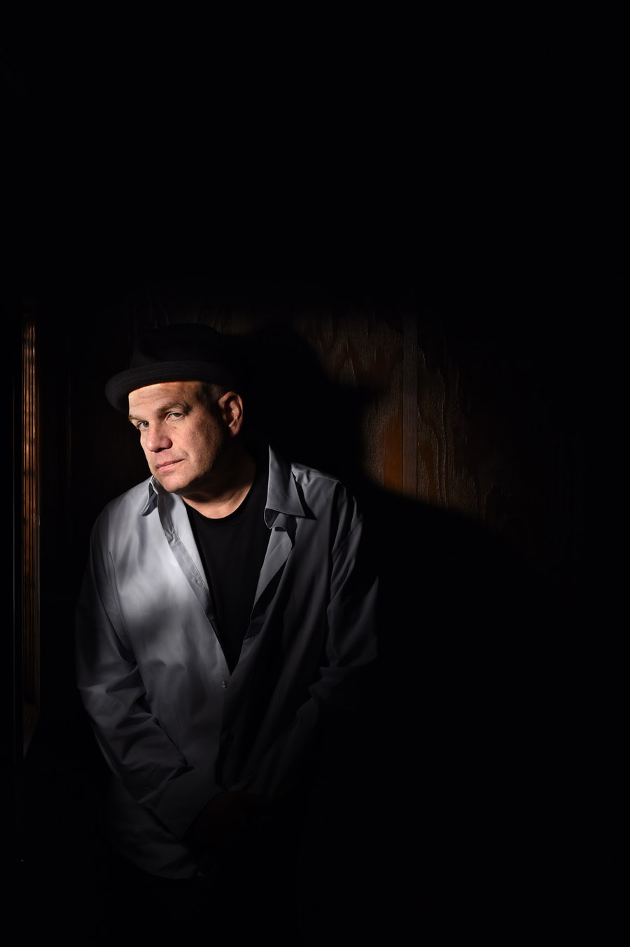 David Simon poses for a portrait at the Ukrainian Youth Center during filming for the HBO production, {quote}Show Me a Hero{quote} on Thursday November 20, 2014 in Yonkers, NY.  (Photo by Matt McClain/ The Washington Post)