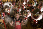 Cheri Hennessy, owner of The Christmas Attic poses for a portrait while surrounded by ornaments in her year round Christmas store on Wednesday October 26, 2011 in Alexandria, VA.  (Matt McClain for the Washington Post)