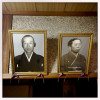 Old photos reamain in an empty house. Oda, Japan. 2012
