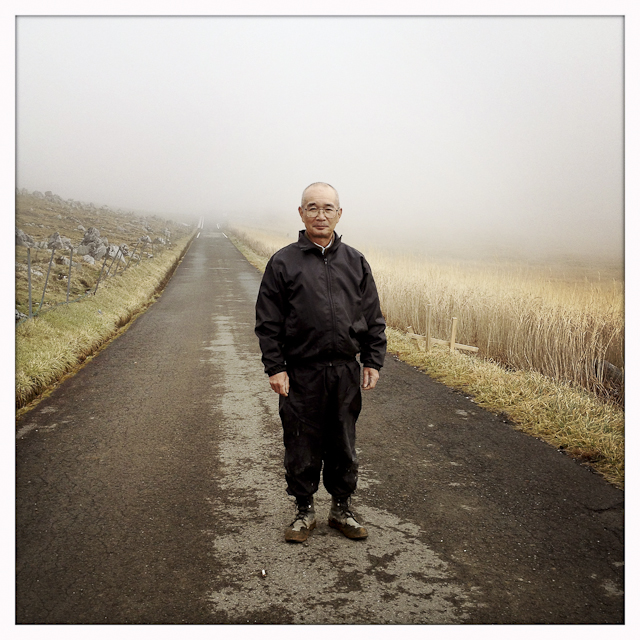 Taniwaki Susumu, 54, is a local road worker who secures the surrounding mountain roads around Oda.