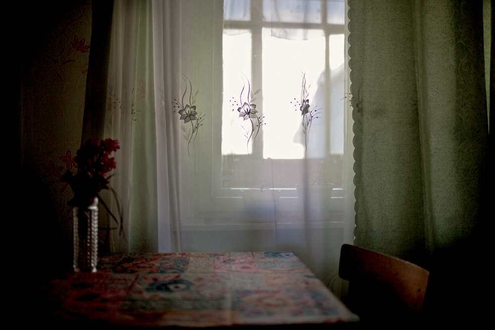 An interior view from the home of a Russian German family living in Syktyvkar, Russia. 
