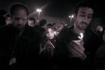 Muslims and Christians alike, join together and take part in a candlelight vigil for the people who were killed during the uprising. Cairo, Wednesday, February 9, 2011