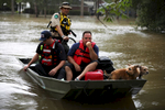 The Harris County Sheriff’s Office and other first responders rescue people from floodwaters in Huffman, TX during Tropical Storm Imelda on September 20, 2019. Huffman experienced 22.21 inches of rain during the storm. Photo by Sharon Steinmann/Harris County Sheriff’s Office