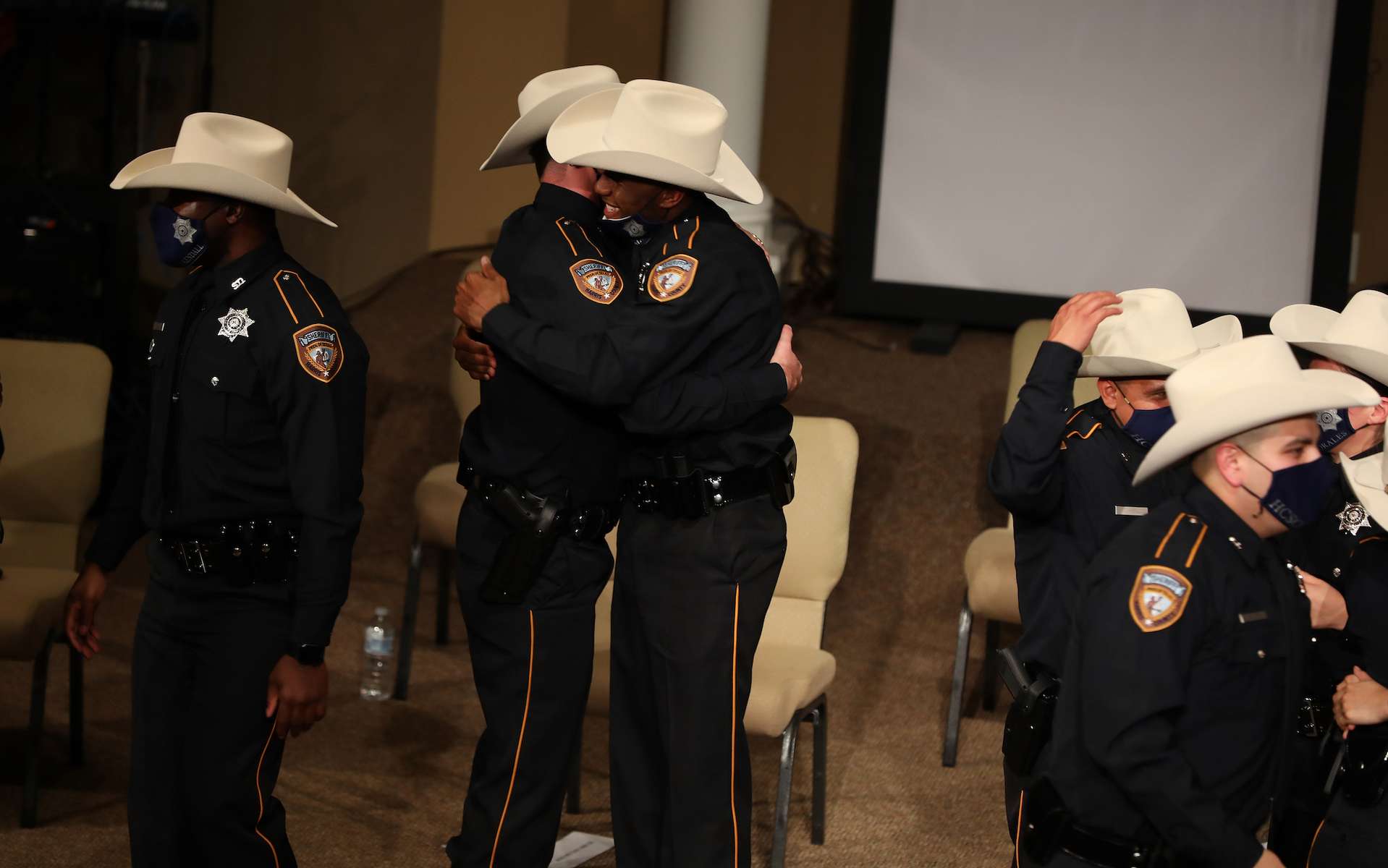 After six months of Basic Peace Officer Course training, we welcomed 60 new deputies to our HCSO family on January 26, 2021.The B1-2020 class kept going in the face of unimaginable challenges: a pandemic and the sudden and heartbreaking loss of their classmate, Cadet Cornelius Anderson.