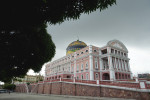 The Teatro Amazonas opera house in Manaus which was built in the 1890s during the city's rubber boom. 
