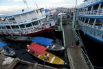 The bustling port on the Rio Negro in Manaus, Brazil, a city in Northern Brazil that is expanding into its surrounding rain forest on Saturday, March 10, 2012. 