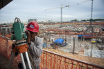 Tassyo Viana Pereira surveys the land at a new 40,000 seat stadium being built in preparation for the 2014 World Cup in Manaus. It will use renewable energy, effficient lighting and will harvest rainwater. Photographed on Friday, March 16, 2012. 