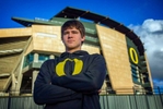 Sheldon quarterback and multi-sport athlete Justin Herbert, a commit for the University of Oregon football team, at Autzen Stadium in Eugene 2016.