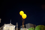 Athens Greece May 6, 2012, Election dayBalloons at the celebration of Alexis Tsipras, the Left Coalition party leader.