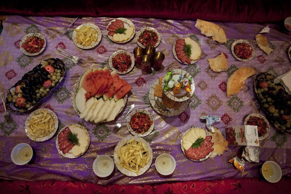 Roshkala region, Tajikistan 2011-A rich feast.