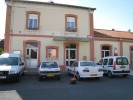 The Banyuls train depot, last stop in France.