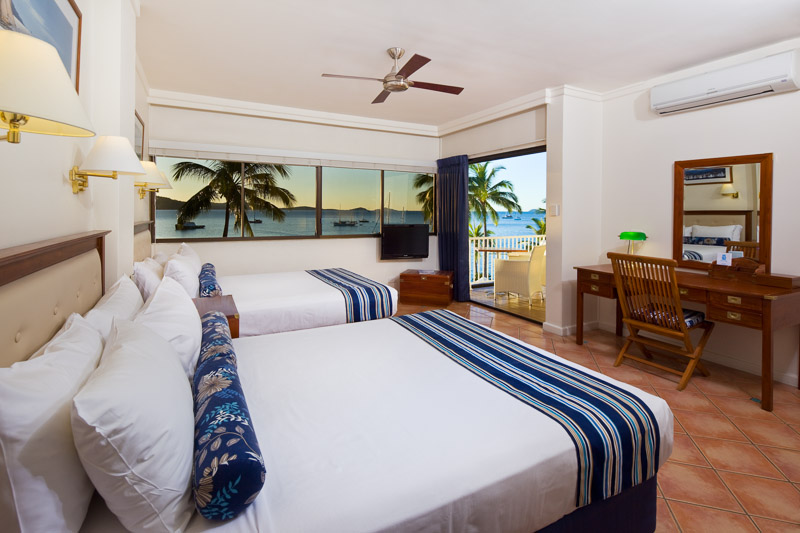 Guest room at the Coral Sea Resort, Airlie Beach