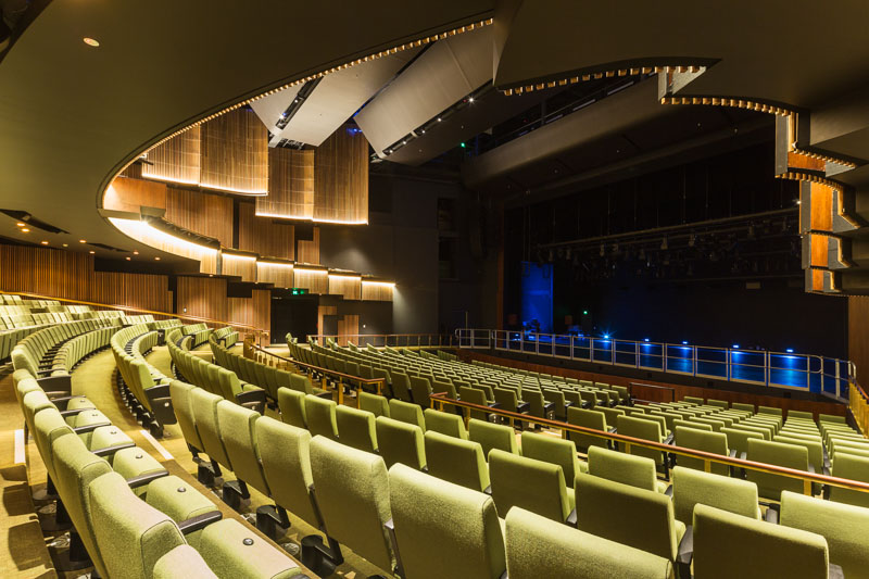 Lower tier view of main theatre in the Cairns Performing Arts Centre