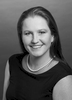 Black and white head shot of a female staff member in real estate business, Cairns
