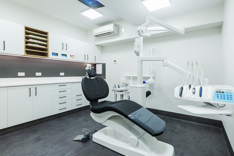 Dentist's chairs in treatment room at South Cairns Dental