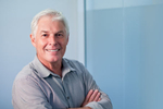 Business headshot of male architect with office background, Cairns
