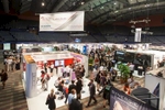 View of delegates attending trade exhibition at the Cosmetex 2012 Conference in Cairns 
