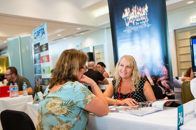 Tourism delegates networking at the 2014 International Media Marketplace appointments in Cairns
