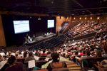 Delegates attending a plenary session at the GP10 Convention in Cairns 
