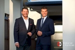 Portrait of {quote}My Kitchen Rules{quote} hosts Manu Feildel and Pete Evans - photographer Cairns