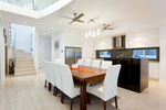 Interior image of dining and kitchen areas in a residential home, Cairns
