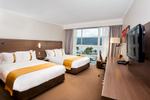 Hotel room interior at the Holiday Inn Cairns
